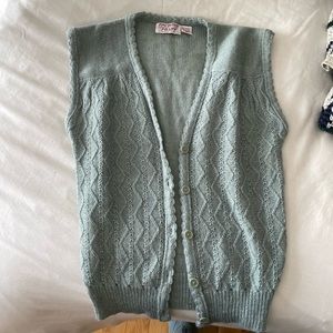 Vintage lightweight knit sweater vest size small